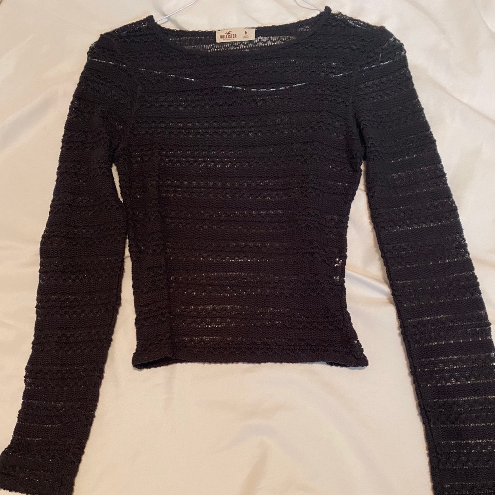 Hollister sheer crop top